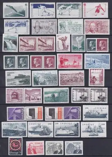 Schweden Jahrgang 1974 mit 836-890 postfrisch #OI635