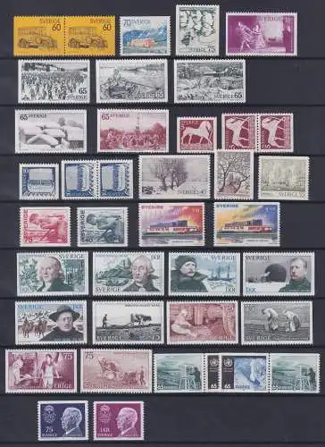 Schweden Jahrgang 1973 mit 790-835 postfrisch #OI634