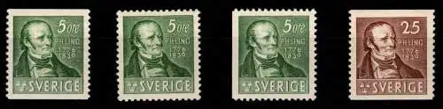 Schweden 253 A B Dl, 254 A postfrisch #OI593