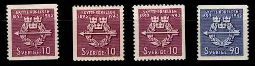 Schweden 300-301 A, 300 Dl, Dr postfrisch #OI602