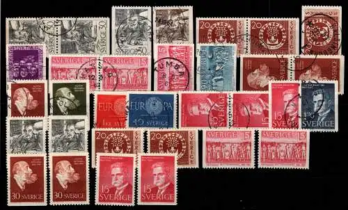 Schweden Jahrgang 1961 ex 467-484 postfrisch und gestempelt #OI644
