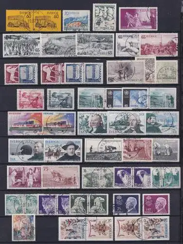 Schweden Jahrgang 1973 ex 790-835 gestempelt und postfrisch #OI661