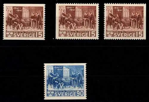 Schweden 281-282 A, 281 Dl, Dr postfrisch #OI596