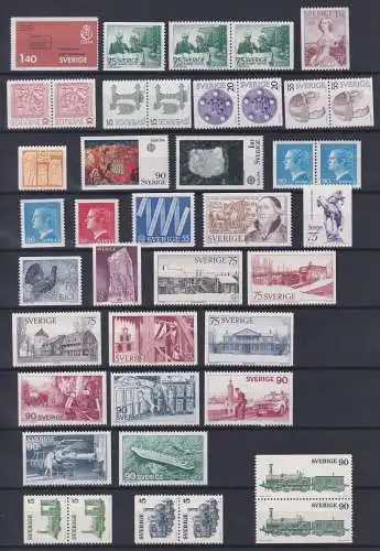 Schweden Jahrgang 1975 mit 891-934 postfrisch #OI636