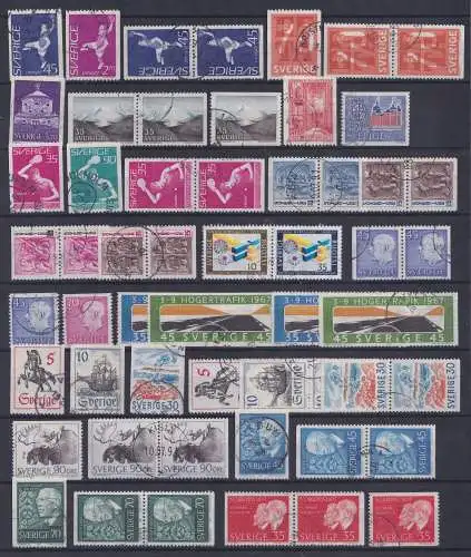 Schweden Jahrgang 1967 ex 568-597 postfrisch und gestempelt #OI653