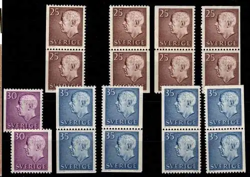 Schweden 478 Di-Eru, 489-90 Dl-Eru postfrisch #OI647