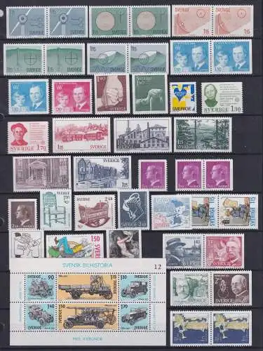 Schweden Jahrgang 1980 mit 1096-1133 postfrisch #OI641