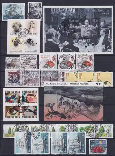 Schweden Jahrgang 2008 gestempelt #Oi726