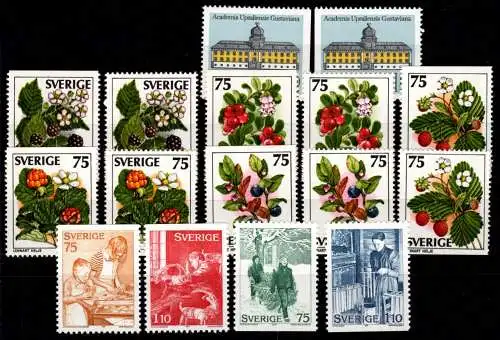 Schweden Aus Jg. 1977 ex 988-1009 postfrisch #Oi693