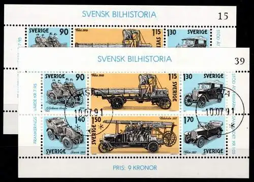Schweden Block 8 postfrisch und gestempelt #Oi698