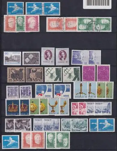 Schweden Jahrgang 1971 ex 700-736 gestempelt und postfrisch #OI659