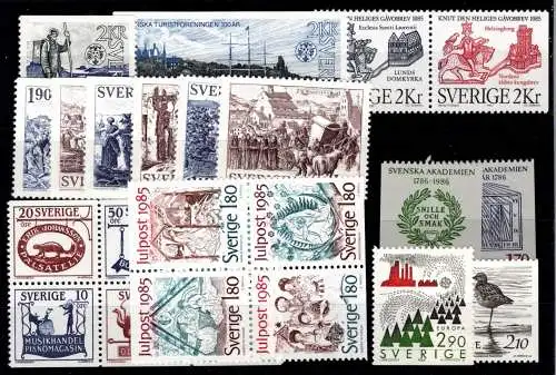 Schweden Jahrgang 1984-86 ex 1292-1398 postfrisch #Oi719