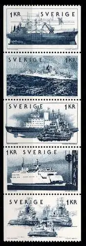 Schweden 870-874, H- Bl. 75 postfrisch #OI669