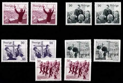 Schweden 1016-1020 Dl, Dr postfrisch #Oi696