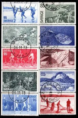 Schweden H-Blatt 83 und 87 gestempelt #Oi755