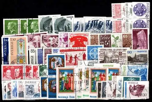 Schweden Jahrgang 1977 gestempelt #Oi690