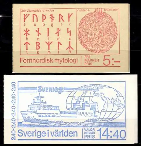 Schweden MH 81und 84 gestempelt #Oi779