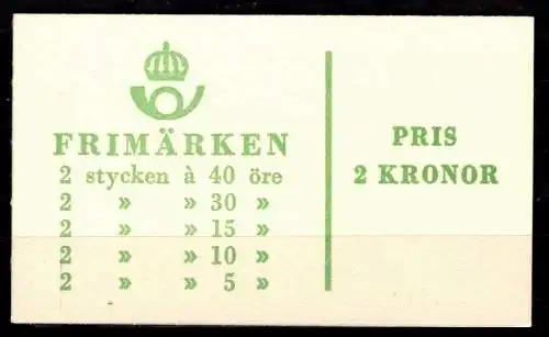 Schweden MH 12 a postfrisch #ON213