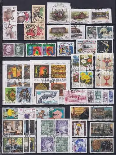 Schweden Jahrgang 1995 mit 1859-1920 gestempelt #OI931