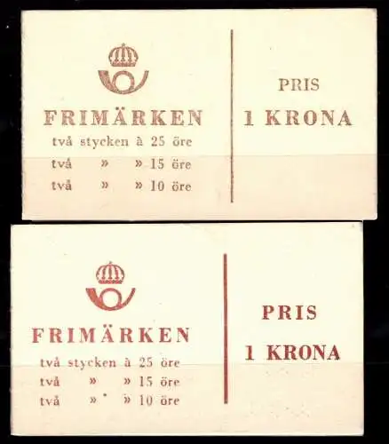 Schweden MH 9 a, 9 b postfrisch #ON216