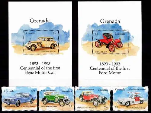 Grenada 2697-2700 und Block 358 und 359 postfrisch Auto #NN937