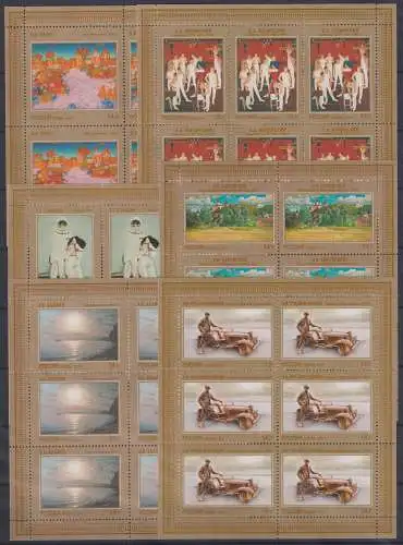 Russland 1744-1749 postfrisch als Kleinbogensatz #OK939