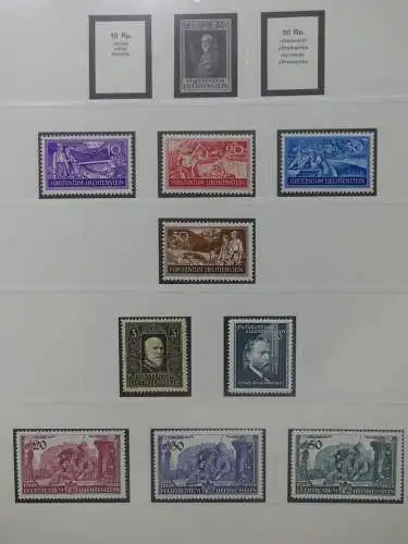 Liechtenstein sauber ** Sammlung 1912-2015, über 8000 € in 4 Safe-Alben #LZ812