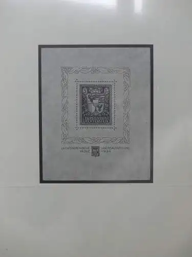 Liechtenstein sauber ** Sammlung 1912-2015, über 8000 € in 4 Safe-Alben #LZ812