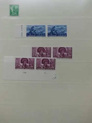 Liechtenstein sauber ** Sammlung 1912-2015, über 8000 € in 4 Safe-Alben #LZ812