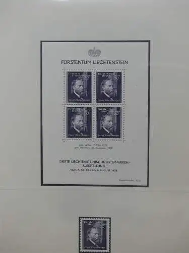 Liechtenstein sauber ** Sammlung 1912-2015, über 8000 € in 4 Safe-Alben #LZ812