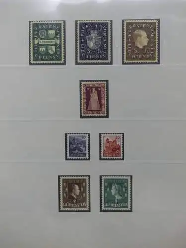 Liechtenstein sauber ** Sammlung 1912-2015, über 8000 € in 4 Safe-Alben #LZ812