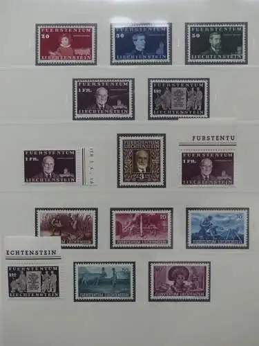 Liechtenstein sauber ** Sammlung 1912-2015, über 8000 € in 4 Safe-Alben #LZ812