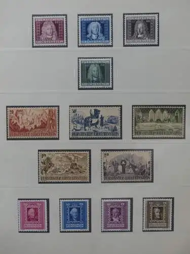 Liechtenstein sauber ** Sammlung 1912-2015, über 8000 € in 4 Safe-Alben #LZ812