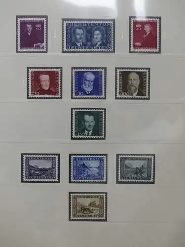 Liechtenstein sauber ** Sammlung 1912-2015, über 8000 € in 4 Safe-Alben #LZ812