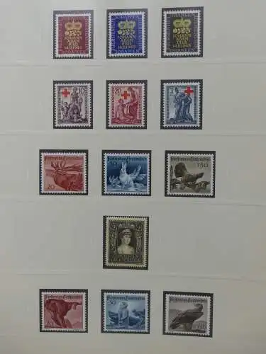 Liechtenstein sauber ** Sammlung 1912-2015, über 8000 € in 4 Safe-Alben #LZ812