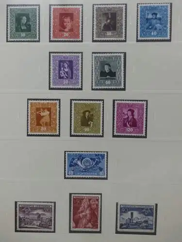 Liechtenstein sauber ** Sammlung 1912-2015, über 8000 € in 4 Safe-Alben #LZ812