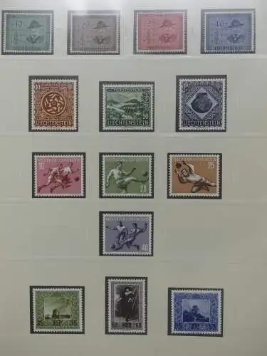 Liechtenstein sauber ** Sammlung 1912-2015, über 8000 € in 4 Safe-Alben #LZ812