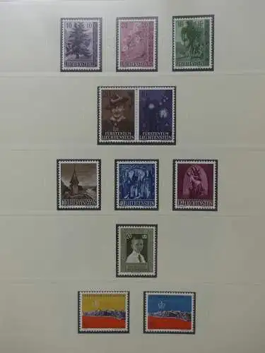 Liechtenstein sauber ** Sammlung 1912-2015, über 8000 € in 4 Safe-Alben #LZ812