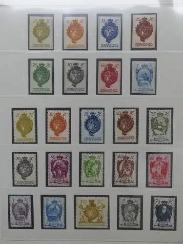 Liechtenstein sauber ** Sammlung 1912-2015, über 8000 € in 4 Safe-Alben #LZ812