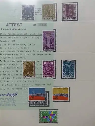 Liechtenstein sauber ** Sammlung 1912-2015, über 8000 € in 4 Safe-Alben #LZ812