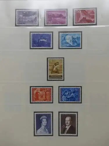 Liechtenstein sauber ** Sammlung 1912-2015, über 8000 € in 4 Safe-Alben #LZ812