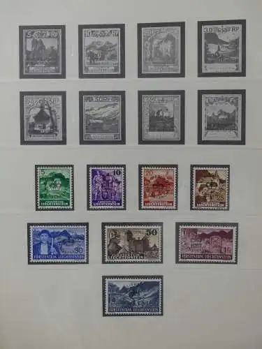 Liechtenstein sauber ** Sammlung 1912-2015, über 8000 € in 4 Safe-Alben #LZ812