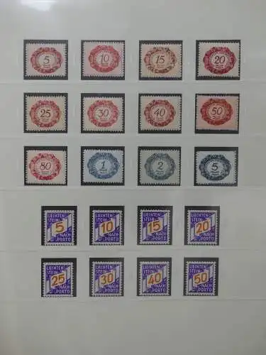 Liechtenstein sauber ** Sammlung 1912-2015, über 8000 € in 4 Safe-Alben #LZ812