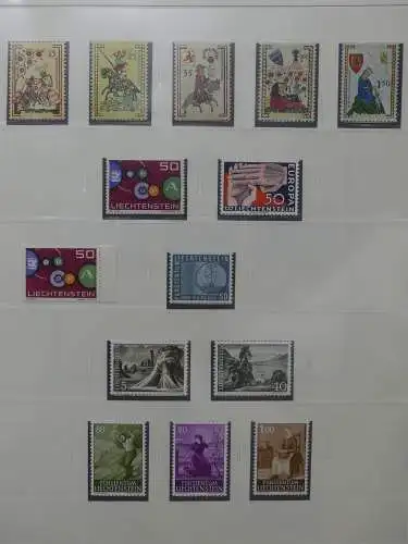 Liechtenstein sauber ** Sammlung 1912-2015, über 8000 € in 4 Safe-Alben #LZ812