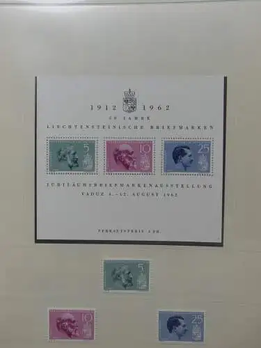 Liechtenstein sauber ** Sammlung 1912-2015, über 8000 € in 4 Safe-Alben #LZ812