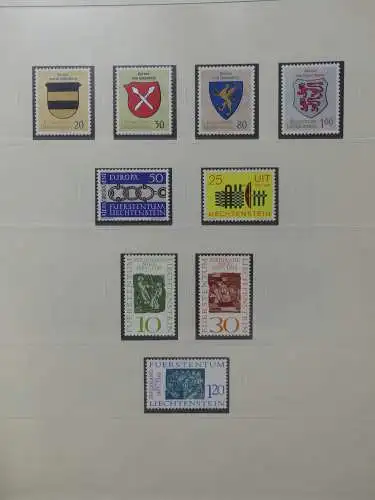 Liechtenstein sauber ** Sammlung 1912-2015, über 8000 € in 4 Safe-Alben #LZ812