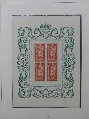 Liechtenstein sauber ** Sammlung 1912-2015, über 8000 € in 4 Safe-Alben #LZ812