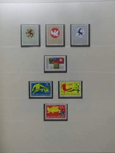 Liechtenstein sauber ** Sammlung 1912-2015, über 8000 € in 4 Safe-Alben #LZ812