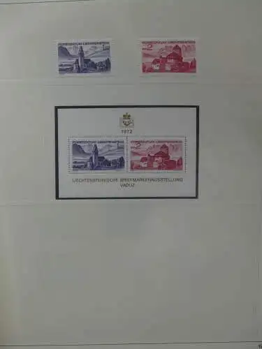 Liechtenstein sauber ** Sammlung 1912-2015, über 8000 € in 4 Safe-Alben #LZ812