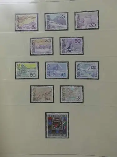 Liechtenstein sauber ** Sammlung 1912-2015, über 8000 € in 4 Safe-Alben #LZ812
